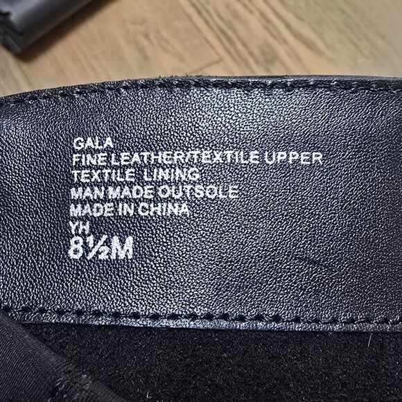 Charles David Gala Leather Tall Pointed Toe Lug Sole Block Heel Boot in Black - Picture 11 of 11